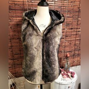 New Look faux fur vest.